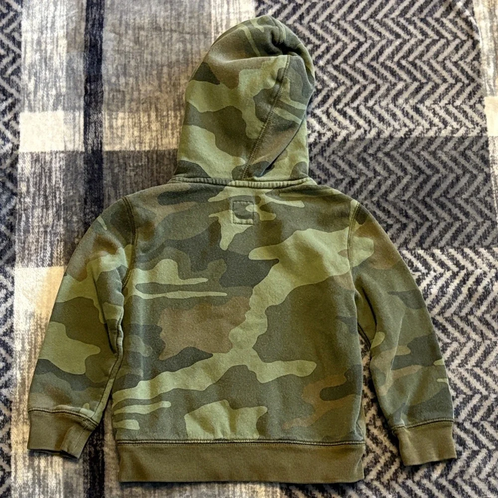 GAP Kids Green Camouflage Hoodie